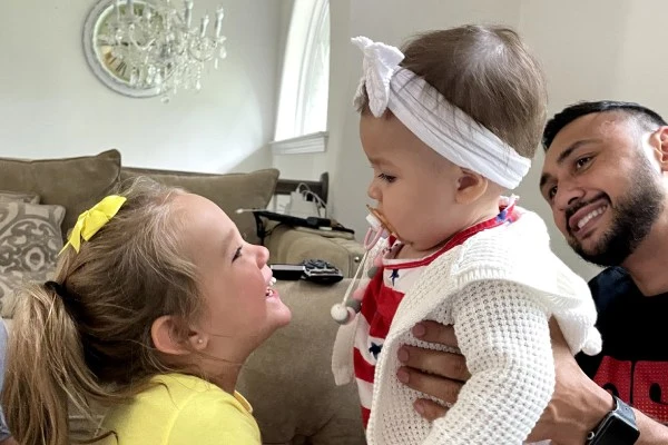 Skylar meeting Ayla for the first time in 2021